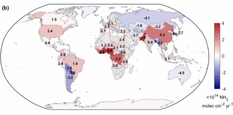 220406 - Splann ! Global, regional and national trends of atmospheric ammonia derived from a decadal (2008–2018) satellite record Environmental Research Letters