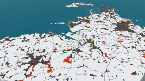 250115 Splann ! Enquête Littoral Capture D'écran Carte Artificialisation Zoom Cléder Fr 03 Min